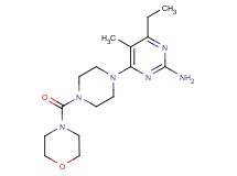 4-ethyl-5-methyl-6-[4-(morpholin-4-ylcarbonyl)piperazin-1-yl]pyrimidin-2-amine