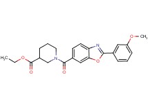 ethyl 1-{[2-(3-methoxyphenyl)-1,3-benzoxazol-6-yl]carbonyl}-3-piperidinecarboxylate