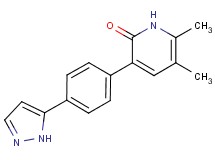 5,6-dimethyl-3-[4-(1H-pyrazol-5-yl)phenyl]pyridin-2(1H)-one