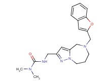 N'-{[5-(1-benzofuran-2-ylmethyl)-5,6,7,8-tetrahydro-4H-pyrazolo[1,5-a][1,4]diazepin-2-yl]methyl}-N,N-dimethylurea