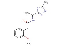 2-(2-methoxyphenyl)-N-[1-(5-methyl-1H-1,2,4-triazol-3-yl)ethyl]acetamide