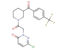 6-chloro-2-(2-oxo-2-{3-[4-(trifluoromethyl)benzoyl]-1-piperidinyl}ethyl)-3(2H)-pyridazinone