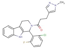 1-(2-chloro-6-fluorophenyl)-2-[3-(1-methyl-1H-pyrazol-4-yl)propanoyl]-2,3,4,9-tetrahydro-1H-beta-carboline