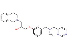 1-(3,4-dihydro-2(1H)-isoquinolinyl)-3-(3-{[methyl(4-pyrimidinylmethyl)amino]methyl}phenoxy)-2-propanol