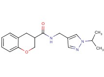 N-[(1-isopropyl-1H-pyrazol-4-yl)methyl]chromane-3-carboxamide