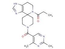 1'-[(2,4-dimethylpyrimidin-5-yl)carbonyl]-5-propionyl-1,5,6,7-tetrahydrospiro[imidazo[4,5-c]pyridine-4,4'-piperidine]