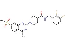 N-(2,3-difluorobenzyl)-1-[4-methyl-7-(methylsulfonyl)-2-quinazolinyl]-4-piperidinecarboxamide