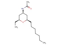N-[(2S*,4R*,6R*)-2-ethyl-6-heptyltetrahydro-2H-pyran-4-yl]acetamide