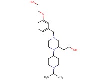 2-[4-[3-(2-hydroxyethoxy)benzyl]-1-(1-isopropyl-4-piperidinyl)-2-piperazinyl]ethanol