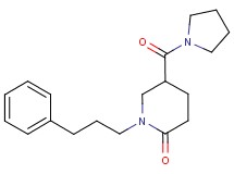 1-(3-phenylpropyl)-5-(1-pyrrolidinylcarbonyl)-2-piperidinone
