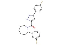 2-(3-fluorophenyl)-1-{[3-(4-fluorophenyl)-1H-pyrazol-5-yl]carbonyl}azepane