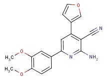 2-amino-6-(3,4-dimethoxyphenyl)-4-(3-furyl)nicotinonitrile