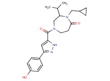 4-(cyclopropylmethyl)-1-{[3-(4-hydroxyphenyl)-1H-pyrazol-5-yl]carbonyl}-3-isopropyl-1,4-diazepan-5-one