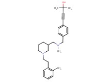 2-methyl-4-(4-{[methyl({1-[2-(2-methylphenyl)ethyl]-3-piperidinyl}methyl)amino]methyl}phenyl)-3-butyn-2-ol