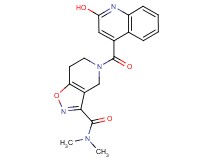 5-[(2-hydroxy-4-quinolinyl)carbonyl]-N,N-dimethyl-4,5,6,7-tetrahydroisoxazolo[4,5-c]pyridine-3-carboxamide