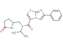 N-isopropyl-N-[(5-oxo-2-pyrrolidinyl)methyl]-6-phenylimidazo[2,1-b][1,3]thiazole-3-carboxamide