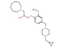 1-(1-azocanyl)-3-(4-{[4-(cyclopropylmethyl)-1-piperazinyl]methyl}-2-methoxyphenoxy)-2-propanol