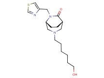 (1S*,5R*)-3-(6-hydroxyhexyl)-6-(1,3-thiazol-4-ylmethyl)-3,6-diazabicyclo[3.2.2]nonan-7-one