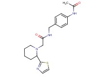 N-[4-(acetylamino)benzyl]-2-[2-(1,3-thiazol-2-yl)piperidin-1-yl]acetamide