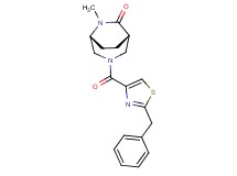 (1S*,5R*)-3-[(2-benzyl-1,3-thiazol-4-yl)carbonyl]-6-methyl-3,6-diazabicyclo[3.2.2]nonan-7-one