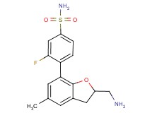 4-[2-(aminomethyl)-5-methyl-2,3-dihydro-1-benzofuran-7-yl]-3-fluorobenzenesulfonamide