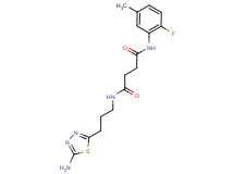 N-[3-(5-amino-1,3,4-thiadiazol-2-yl)propyl]-N'-(2-fluoro-5-methylphenyl)succinamide