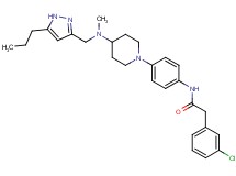 2-(3-chlorophenyl)-N-[4-(4-{methyl[(5-propyl-1H-pyrazol-3-yl)methyl]amino}-1-piperidinyl)phenyl]acetamide
