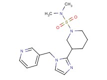 N,N-dimethyl-3-[1-(3-pyridinylmethyl)-1H-imidazol-2-yl]-1-piperidinesulfonamide