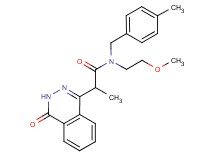 N-(2-methoxyethyl)-N-(4-methylbenzyl)-2-(4-oxo-3,4-dihydrophthalazin-1-yl)propanamide