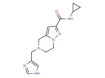 N-cyclopropyl-5-(1H-imidazol-4-ylmethyl)-4,5,6,7-tetrahydropyrazolo[1,5-a]pyrazine-2-carboxamide
