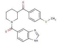 [1-(1H-benzimidazol-5-ylcarbonyl)-3-piperidinyl][4-(methylthio)phenyl]methanone
