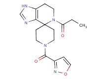 1'-(isoxazol-3-ylcarbonyl)-5-propionyl-1,5,6,7-tetrahydrospiro[imidazo[4,5-c]pyridine-4,4'-piperidine]