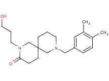 8-(3,4-dimethylbenzyl)-2-(3-hydroxypropyl)-2,8-diazaspiro[5.5]undecan-3-one