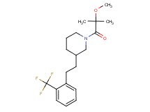 1-(2-methoxy-2-methylpropanoyl)-3-{2-[2-(trifluoromethyl)phenyl]ethyl}piperidine