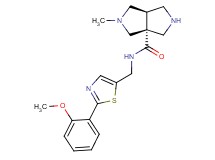 (3aR*,6aR*)-N-{[2-(2-methoxyphenyl)-1,3-thiazol-5-yl]methyl}-2-methylhexahydropyrrolo[3,4-c]pyrrole-3a(1H)-carboxamide