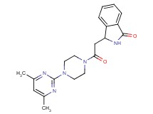 3-{2-[4-(4,6-dimethylpyrimidin-2-yl)piperazin-1-yl]-2-oxoethyl}isoindolin-1-one