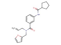 N-allyl-3-[(cyclopentylcarbonyl)amino]-N-(2-furylmethyl)benzamide