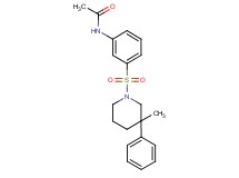 N-{3-[(3-methyl-3-phenylpiperidin-1-yl)sulfonyl]phenyl}acetamide
