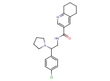 N-[2-(4-chlorophenyl)-2-pyrrolidin-1-ylethyl]-5,6,7,8-tetrahydroquinoline-3-carboxamide