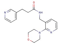 N-{[2-(4-morpholinyl)-3-pyridinyl]methyl}-3-(3-pyridinyl)propanamide