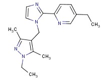 5-ethyl-2-{1-[(1-ethyl-3,5-dimethyl-1H-pyrazol-4-yl)methyl]-1H-imidazol-2-yl}pyridine