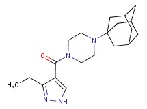 1-(1-adamantyl)-4-[(3-ethyl-1H-pyrazol-4-yl)carbonyl]piperazine
