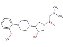 (3S*,4S*)-1-(N,N-dimethylglycyl)-4-[4-(2-methoxyphenyl)-1-piperazinyl]-3-pyrrolidinol