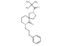 2-(2,2-dimethylpropanoyl)-7-(3-phenylpropyl)-2,7-diazaspiro[4.5]decan-6-one