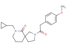 7-(cyclopropylmethyl)-2-[(4-methoxyphenyl)acetyl]-2,7-diazaspiro[4.5]decan-6-one