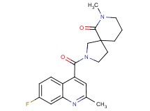 2-[(7-fluoro-2-methylquinolin-4-yl)carbonyl]-7-methyl-2,7-diazaspiro[4.5]decan-6-one