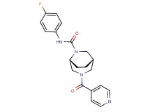 (1S*,5R*)-N-(4-fluorophenyl)-3-isonicotinoyl-3,6-diazabicyclo[3.2.2]nonane-6-carboxamide