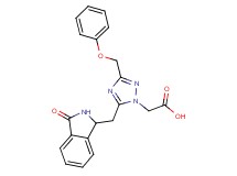[5-[(3-oxo-2,3-dihydro-1H-isoindol-1-yl)methyl]-3-(phenoxymethyl)-1H-1,2,4-triazol-1-yl]acetic acid