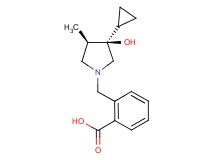 2-{[(3R*,4R*)-3-cyclopropyl-3-hydroxy-4-methyl-1-pyrrolidinyl]methyl}benzoic acid