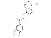 N-[(8-methylimidazo[1,2-a]pyridin-3-yl)methyl]-1,3-benzothiazole-6-carboxamide